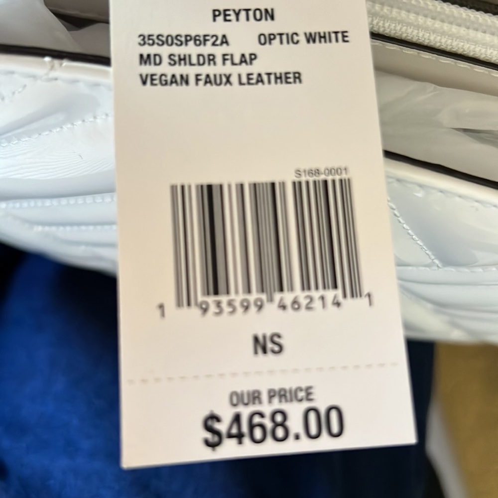 Michael Kors Peyton Optic white shoulder bag. NWT - Picture 5 of 5